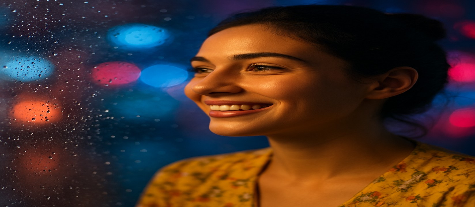 উজ্জ্বল বিনোদন প্ল্যাটফর্মের পরিবেশে আর্কেড মেশিনটির পাশে হাসিখুশি এক তরুণী (5666bet)
